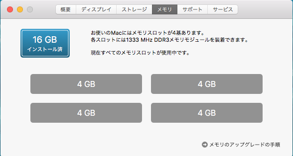 imac 2010 高速化　メモリ　最大　16GB